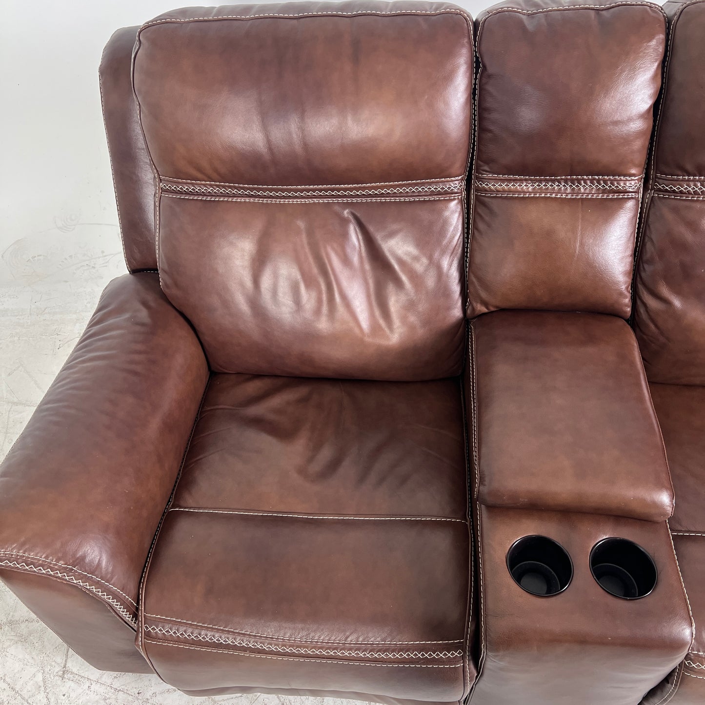 ower Reclining Sofa set. Leather 3+2+1 reclining couch set.