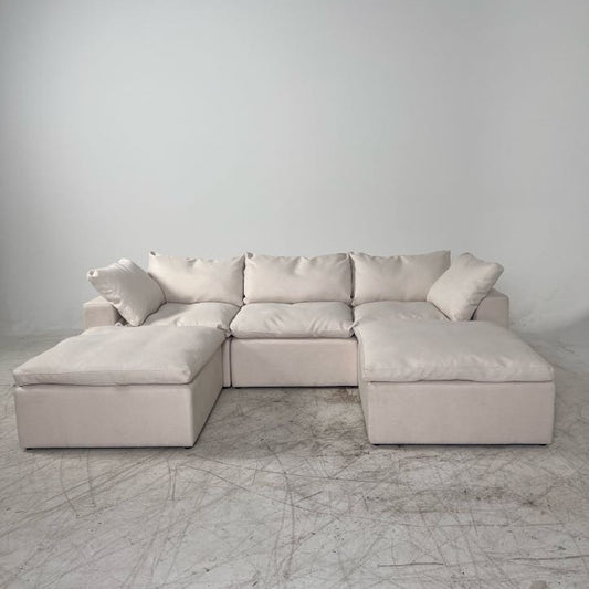 5 piece Cloud sectional. Modular L shaped sofa couch. Delivery available