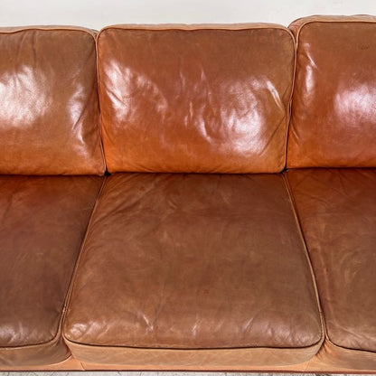 MCM Leather Sofa couch. Structube Rowan leather sofa.
