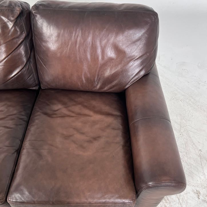 Pottery Barn 3 Seater Sofa couch. Genuine Leather.