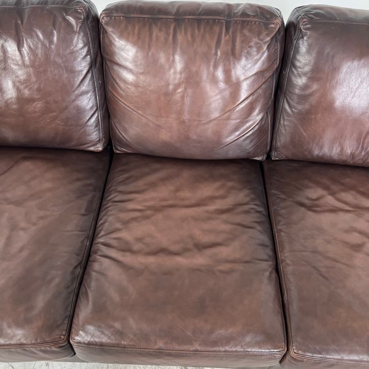 Pottery Barn 3 Seater Sofa couch. Genuine Leather.