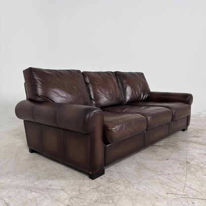 Pottery Barn 3 Seater Sofa couch. Genuine Leather.