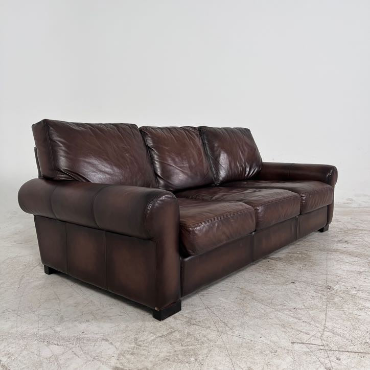 Pottery Barn 3 Seater Sofa couch. Genuine Leather.