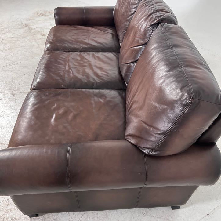 Pottery Barn 3 Seater Sofa couch. Genuine Leather.