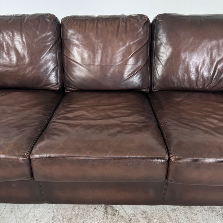 Pottery Barn 3 Seater Sofa couch. Genuine Leather.