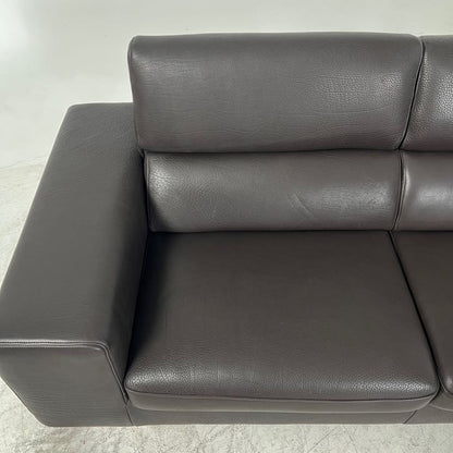 Full Grain Leather Sectional. Extendable L shaped sofa couch. Delivery available.