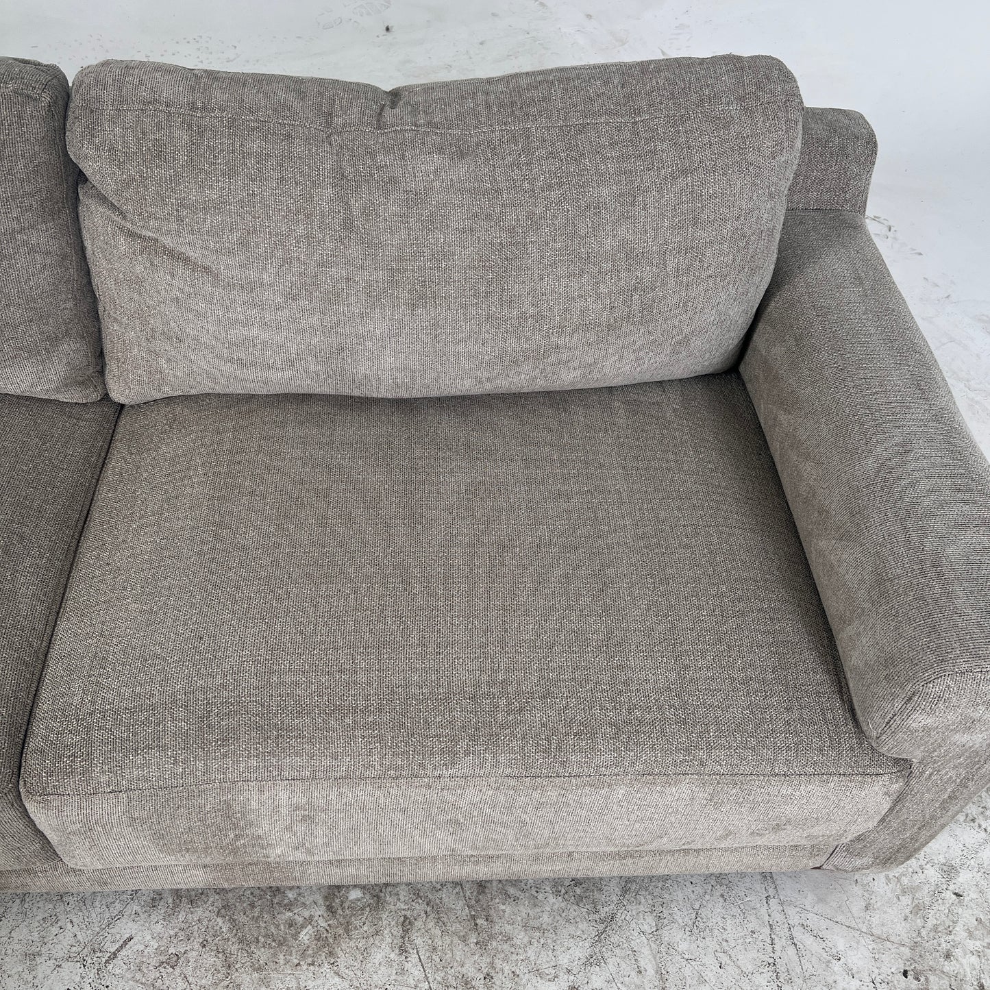 Thomasville Sectional From Costco. Beige L shaped sofa couch.