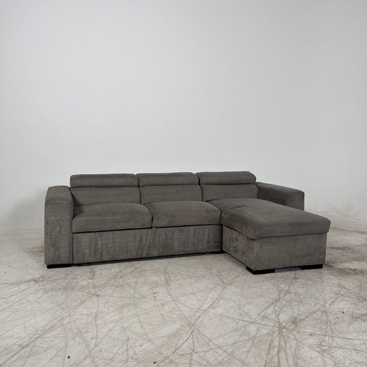 Pull out Sectional with Storage. Sleeper sofa bed.