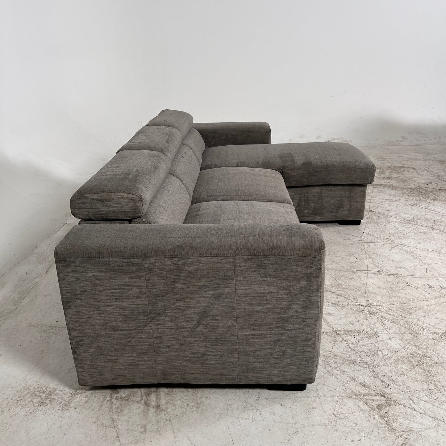 Pull out Sectional with Storage. Sleeper sofa bed.
