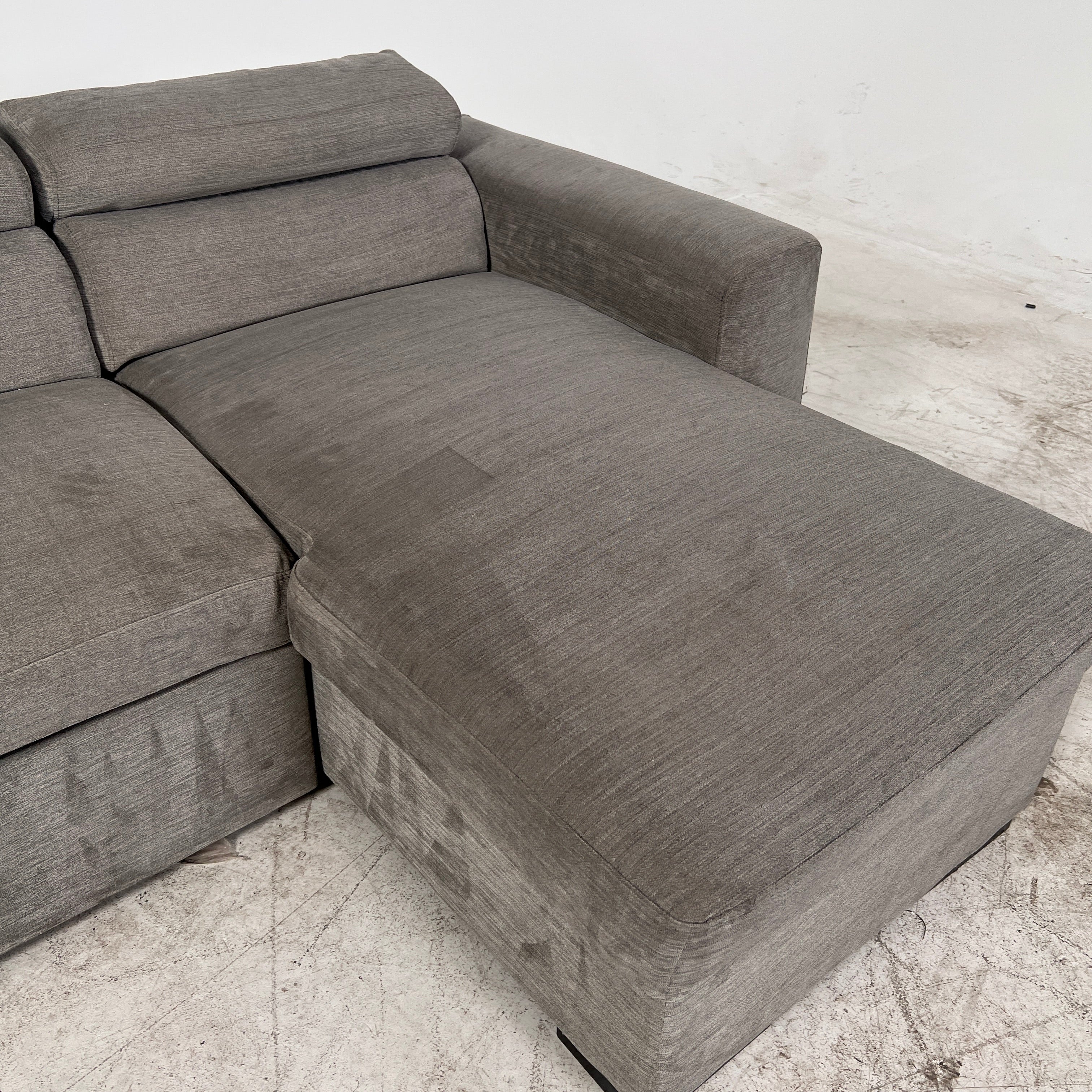 Pull out Sectional with Storage. Sleeper sofa bed.
