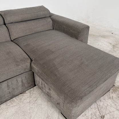 Pull out Sectional with Storage. Sleeper sofa bed.