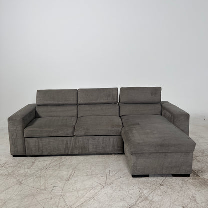 Pull out Sectional with Storage. Sleeper sofa bed.