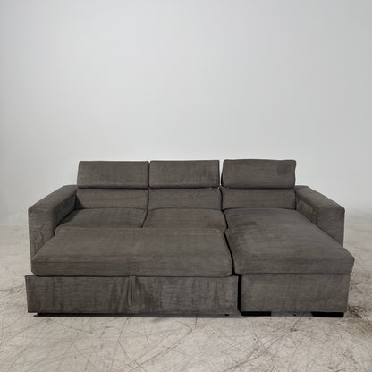 Pull out Sectional with Storage. Sleeper sofa bed.
