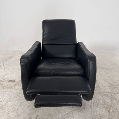 ItalSofa Natuzzi Full grain Recliner Swivel Chair. Armchair.