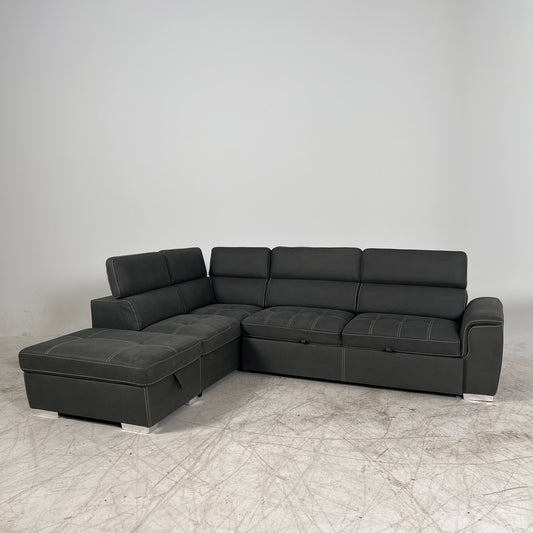Pull out Sectional with an ottoman. Pull out Bed sofa couch. Delivery available