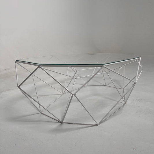 Roche Bobois Glass coffee table. High End table.