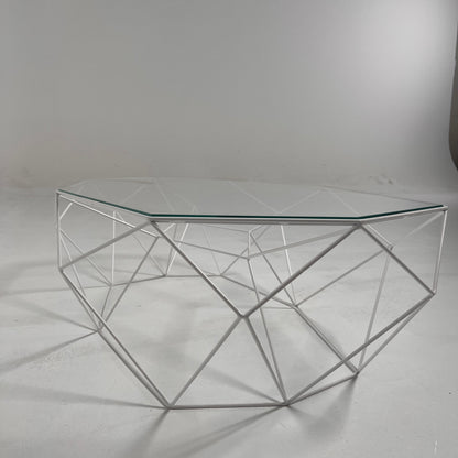 Roche Bobois Glass coffee table. High End table.