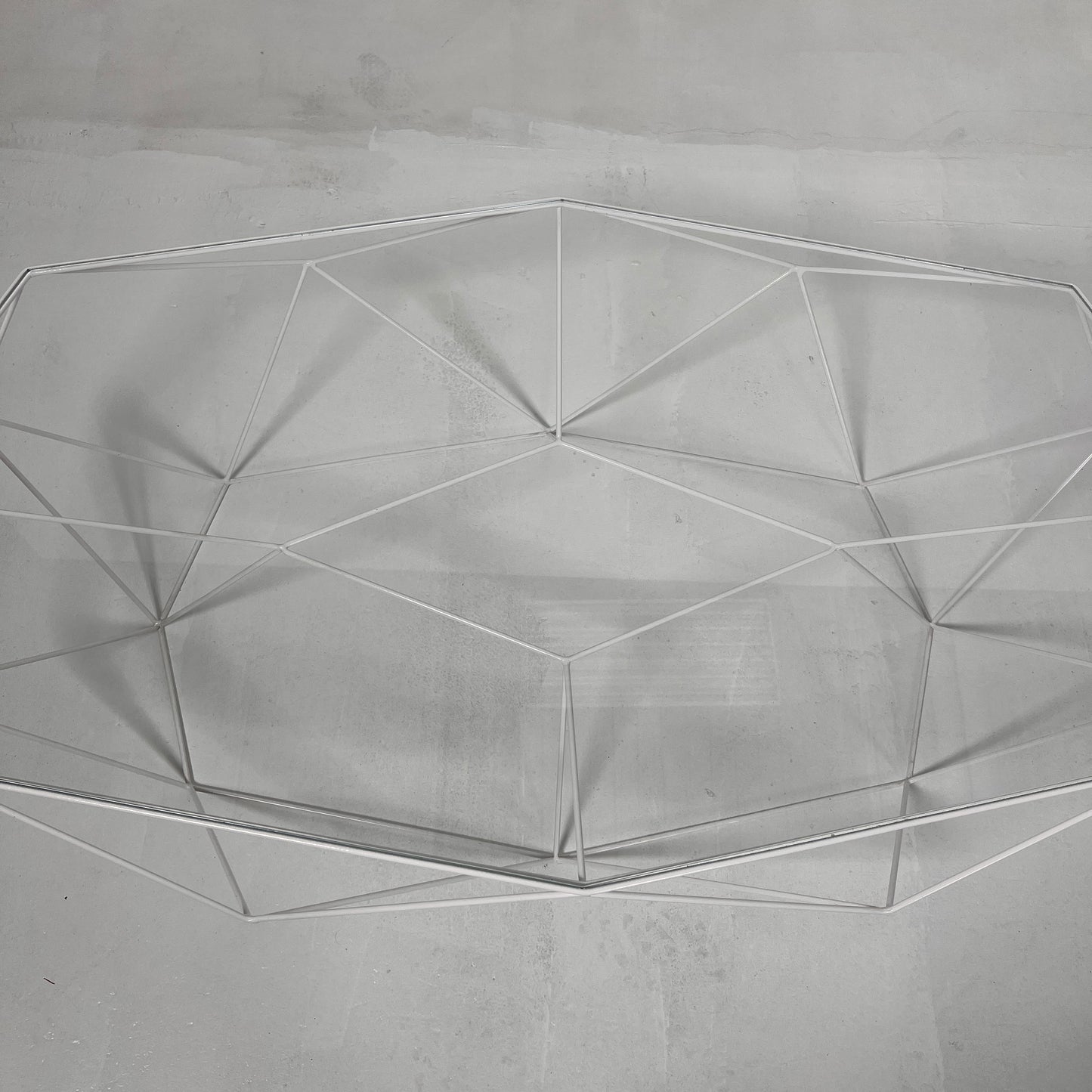 Roche Bobois Glass coffee table. High End table.