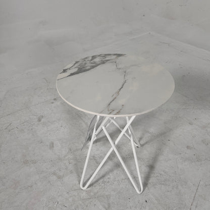 New Calligaris side table. Genuine Marble Italian side tables.