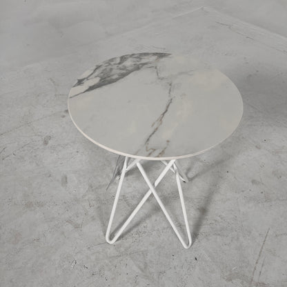 New Calligaris side table. Genuine Marble Italian side tables.
