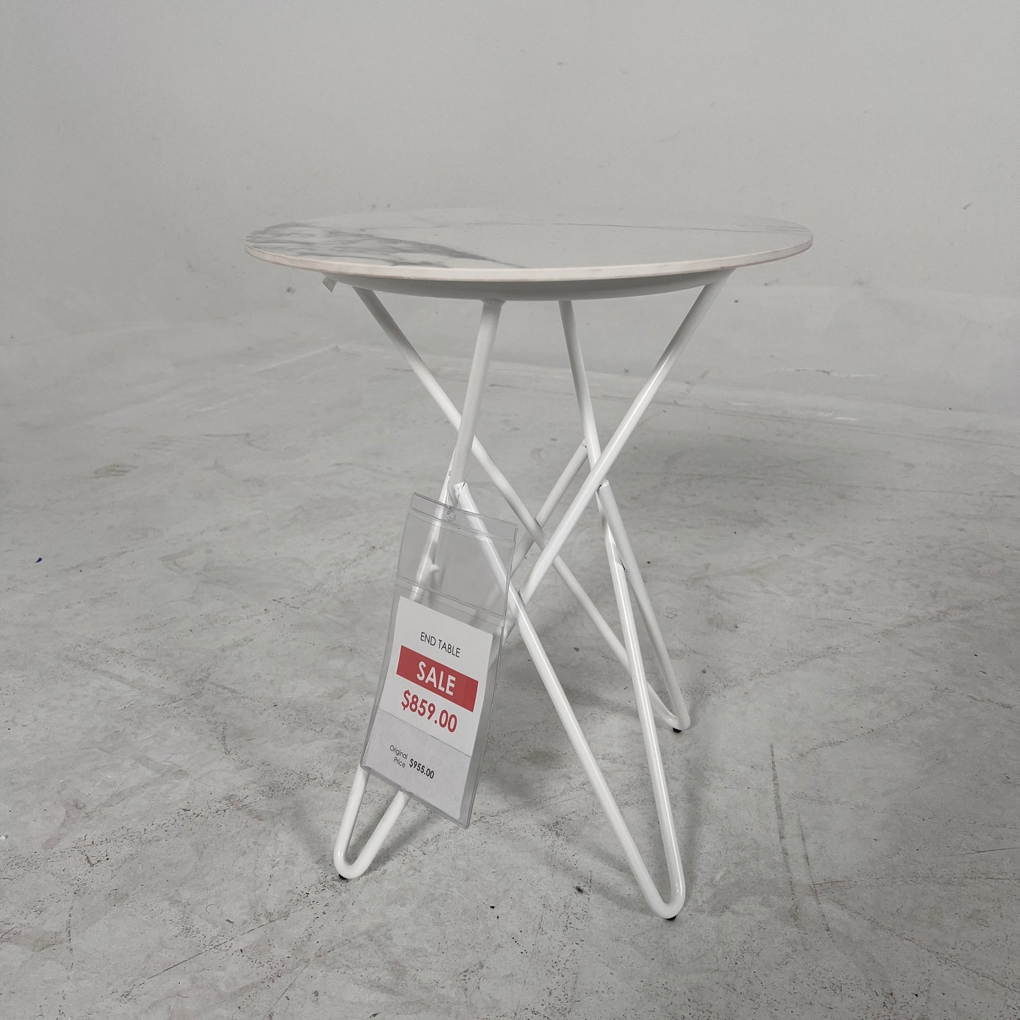 New Calligaris side table. Genuine Marble Italian side tables.