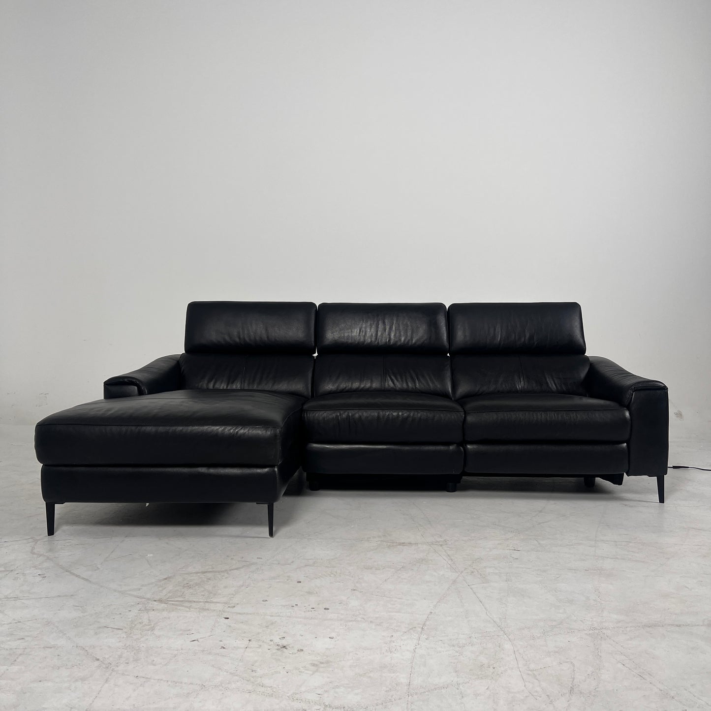 Scan Design reclining sectional. L sofa couch.