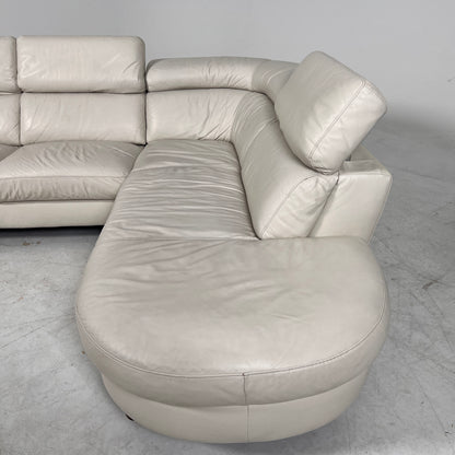 Natuzzi Editions Leather sectional. L sofa couch. Delivery available