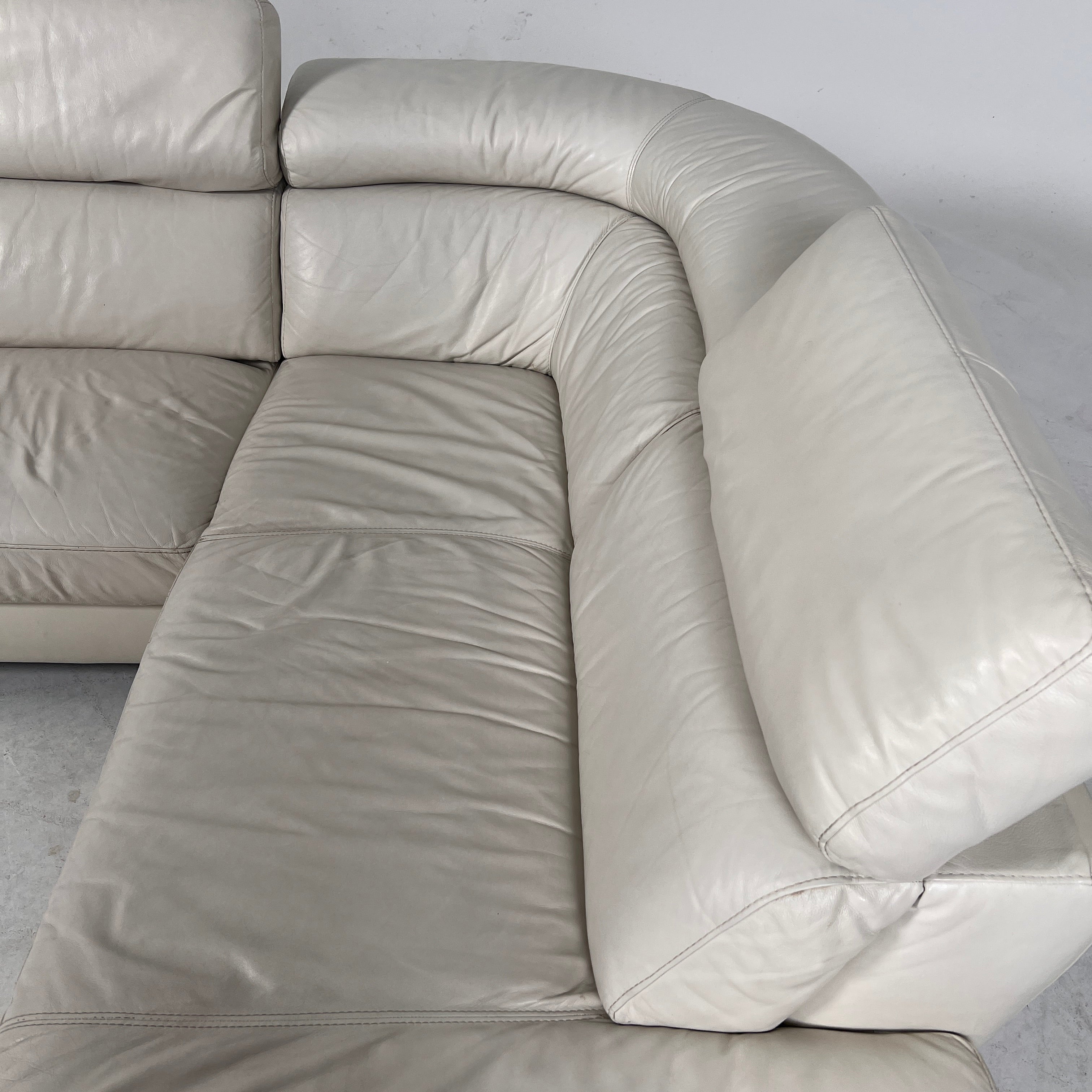 Natuzzi Editions Leather sectional. L sofa couch. Delivery available