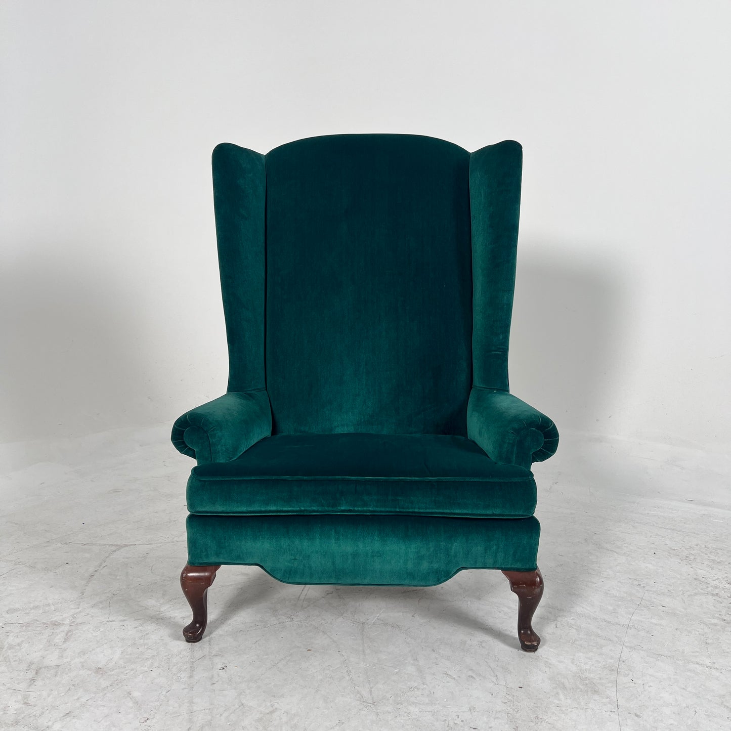 King Wing Back chair. Gorgeous Velvet Chair. Delivery available