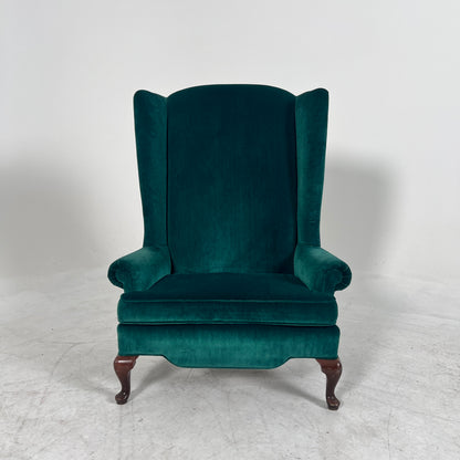 King Wing Back chair. Gorgeous Velvet Chair. Delivery available