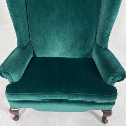 King Wing Back chair. Gorgeous Velvet Chair. Delivery available