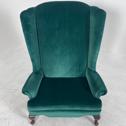 King Wing Back chair. Gorgeous Velvet Chair. Delivery available