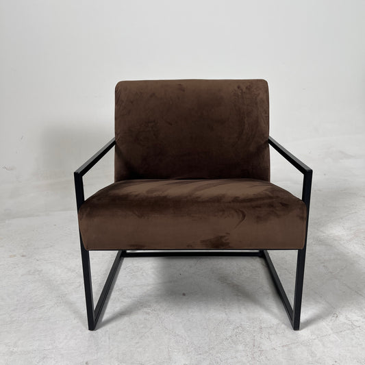 Brown Suede Armchair. Decorative chair. Delivery available