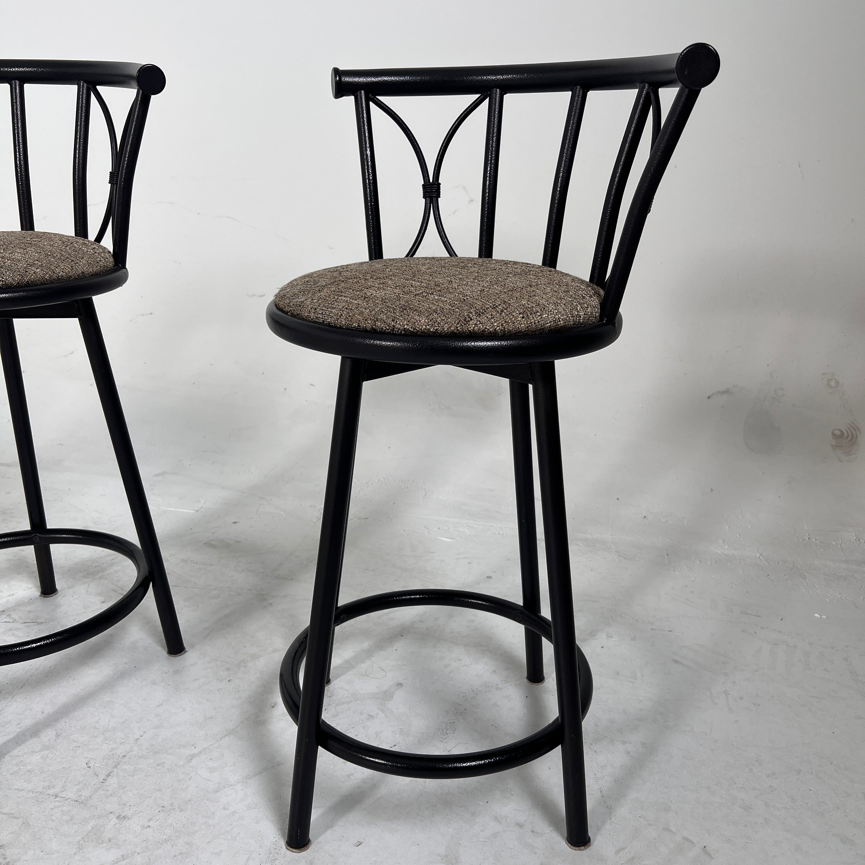 3 Matching Barstools. Gorgeous Mcm counter stools. delivery available