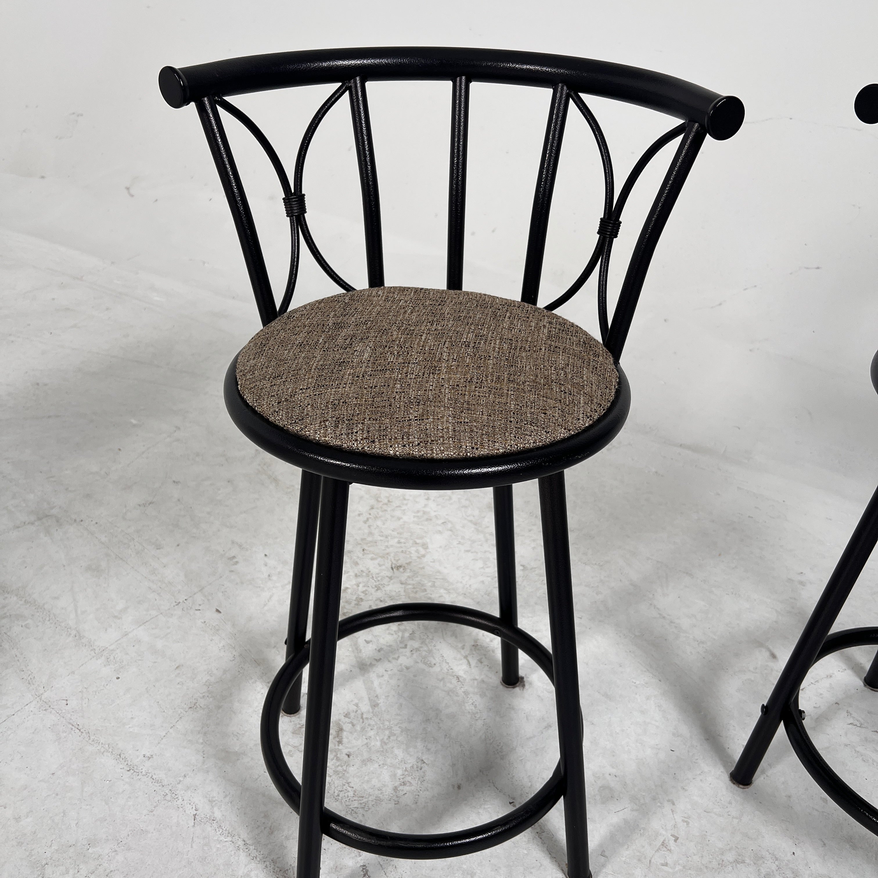 3 Matching Barstools. Gorgeous Mcm counter stools. delivery available