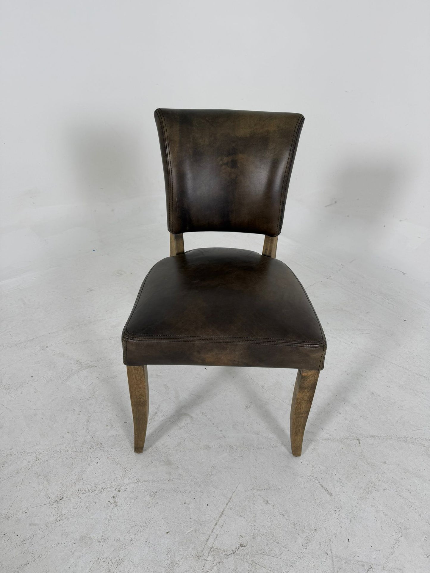 Halo Distressed leather chairs. 8 dinning chairs. delivery available