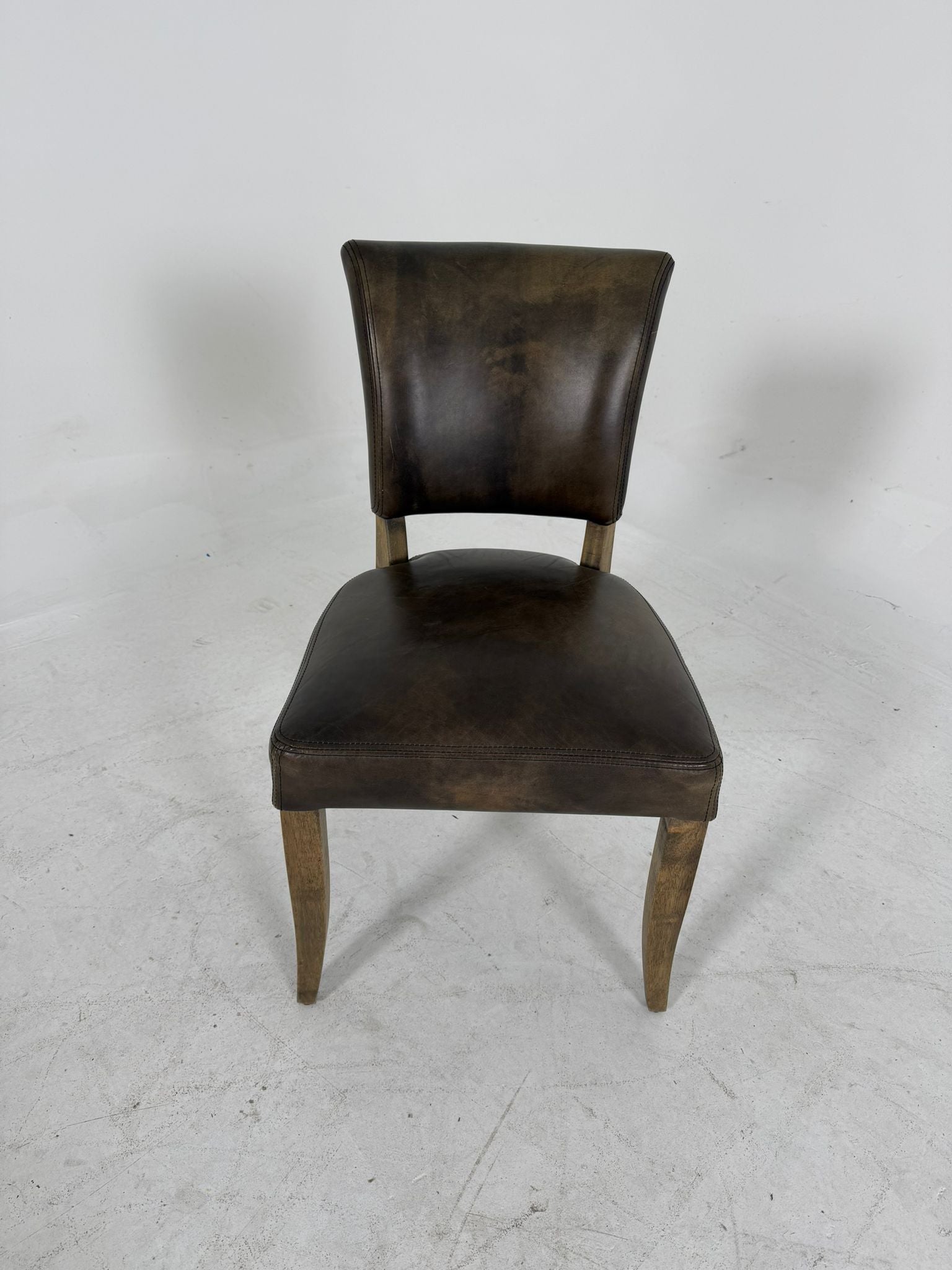 Halo Distressed leather chairs. 8 dinning chairs. delivery available