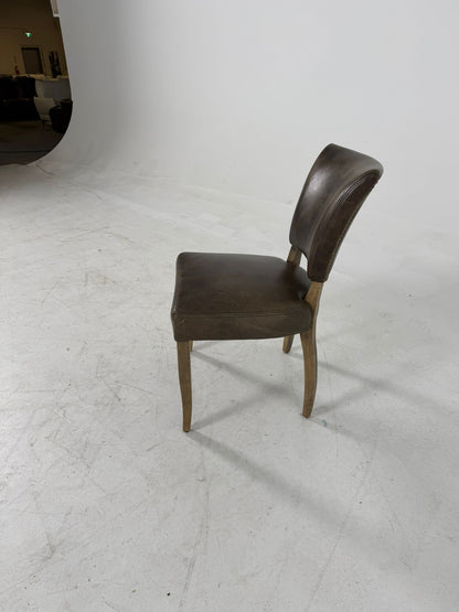 Halo Distressed leather chairs. 8 dinning chairs. delivery available