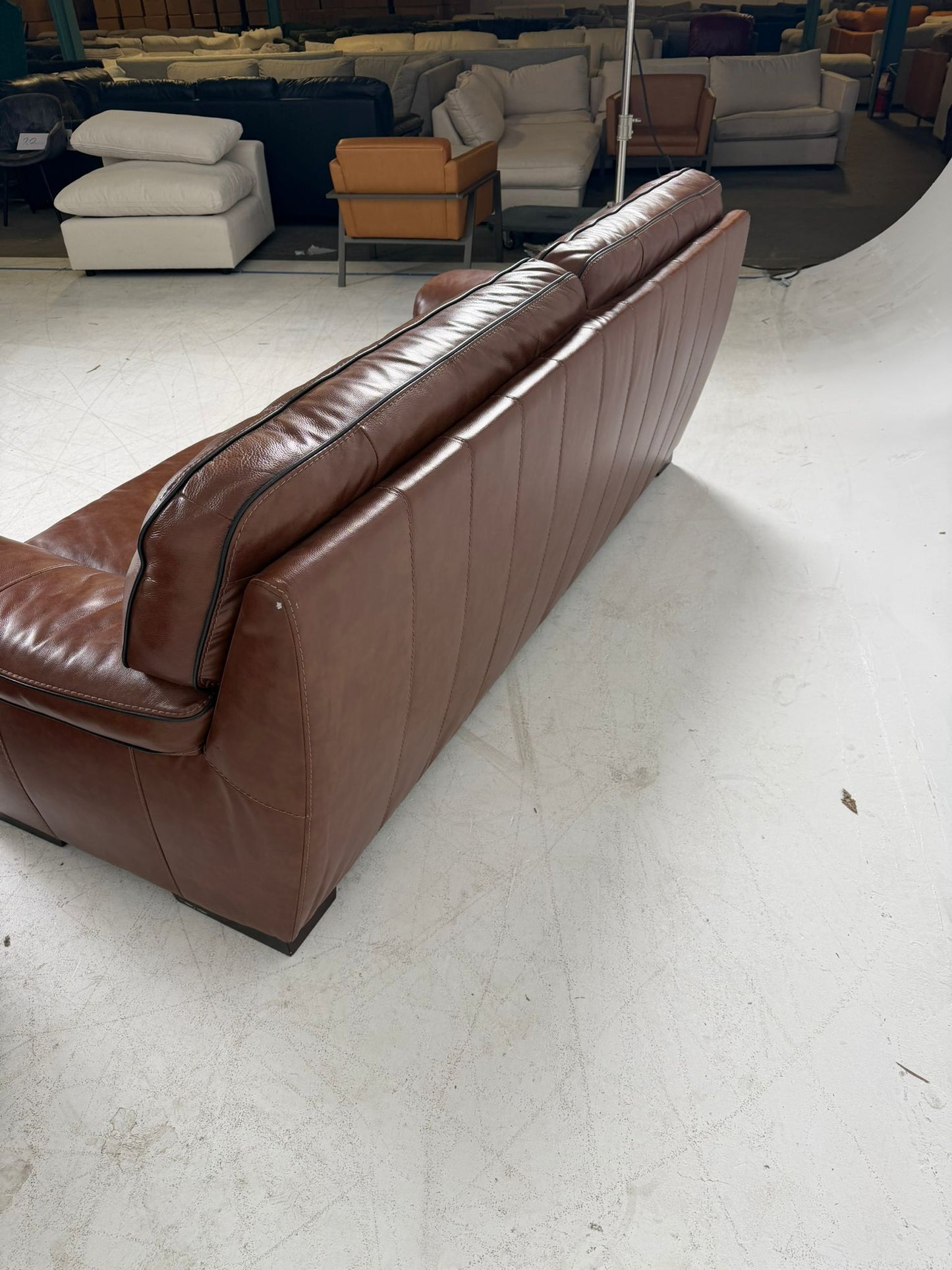 Leon's Leather Sofa set. 3+2 Couch + Loveseat set. Delivery Available