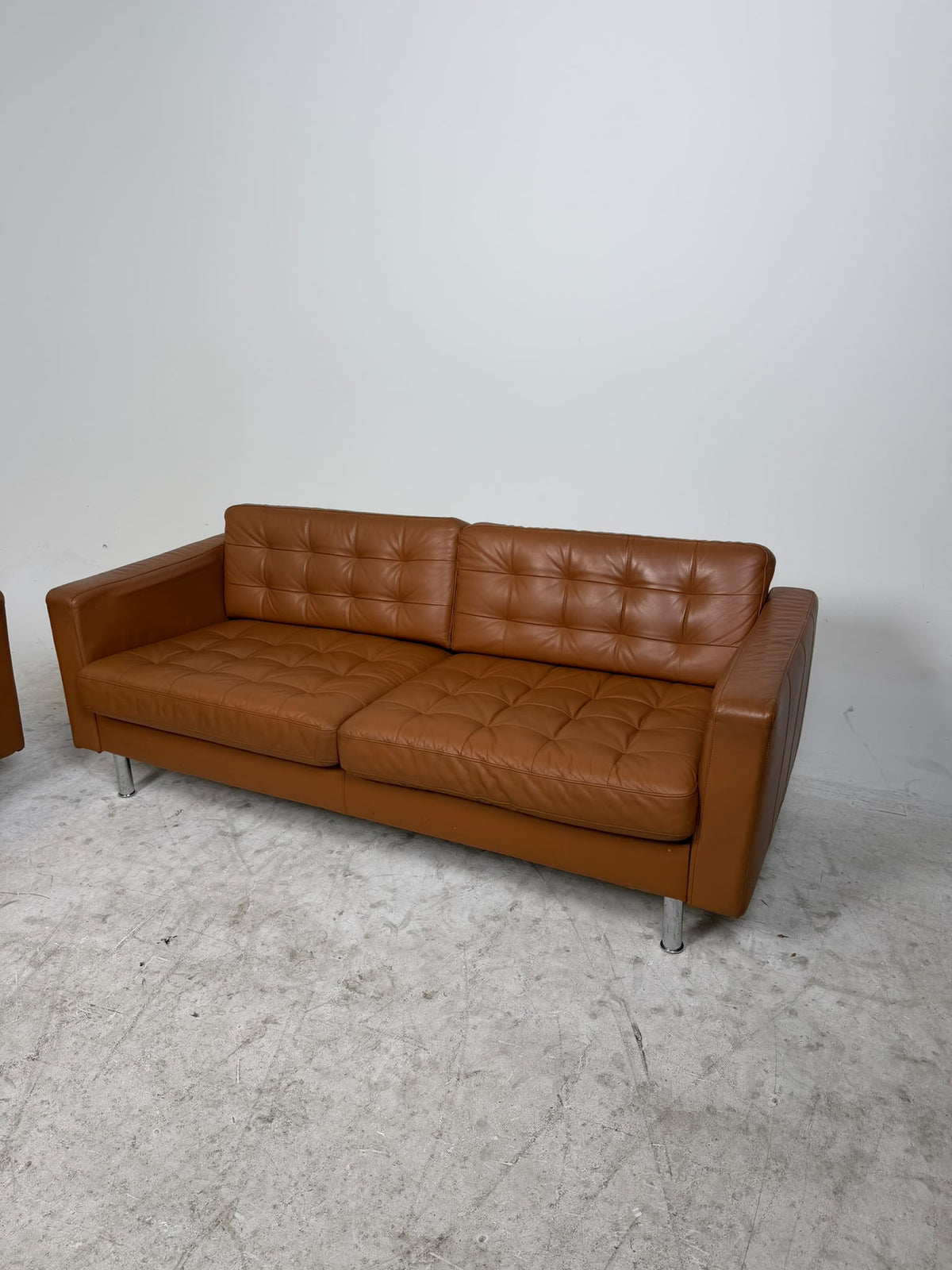 Ikea Morabo Sofa Set. 2  Cognac leather couches. Delivery available