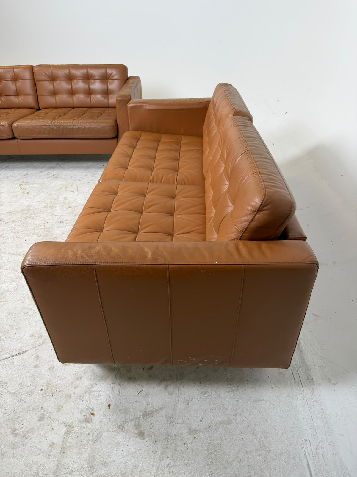 Ikea Morabo Sofa Set. 2  Cognac leather couches. Delivery available