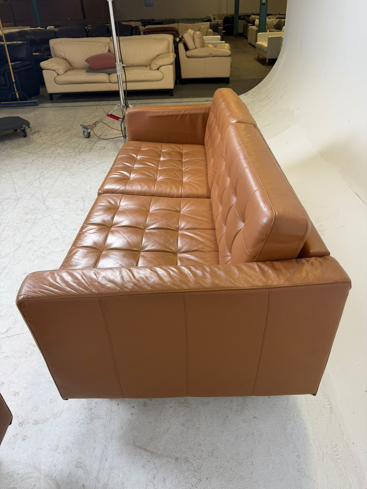 Ikea Morabo Sofa Set. 2  Cognac leather couches. Delivery available