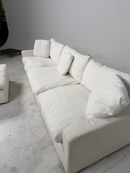 4 piece Cloud couch. Modular L shaped sofa couch