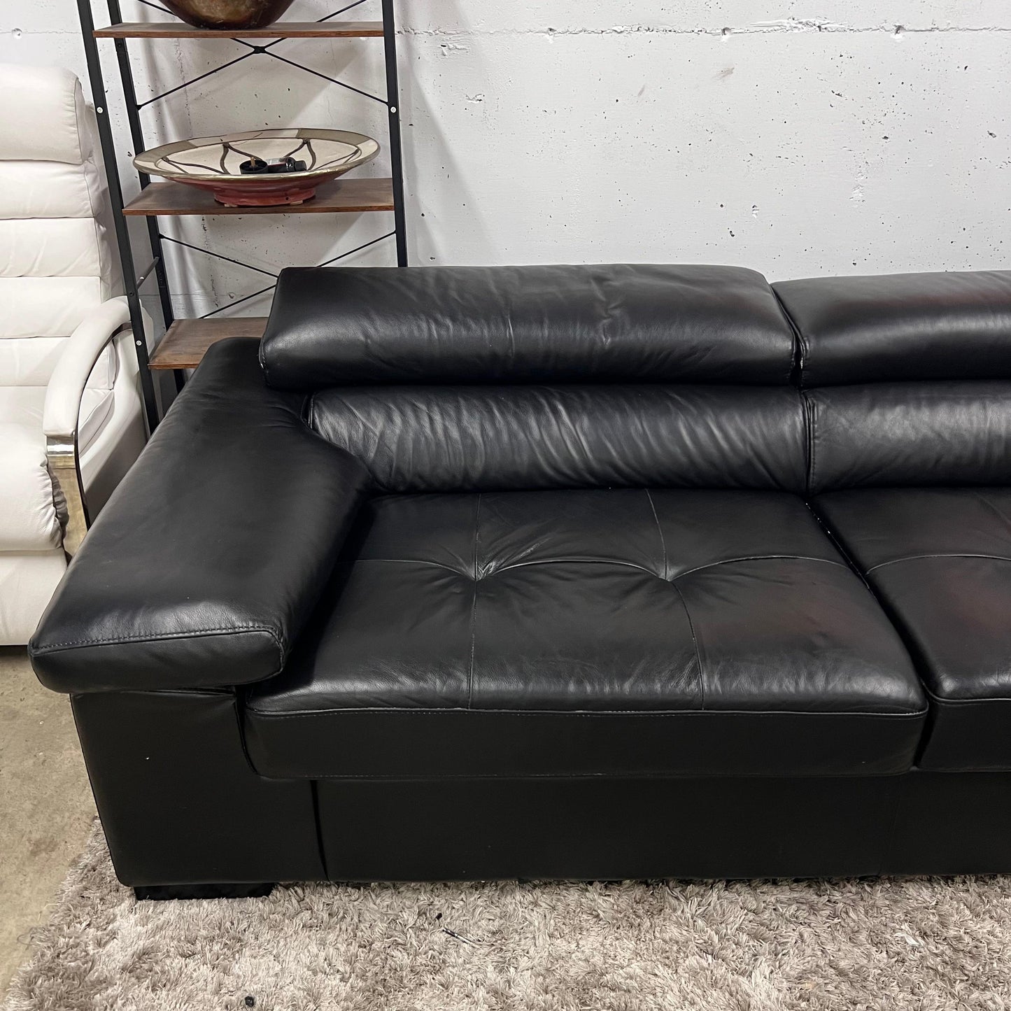Scan design leather sectional