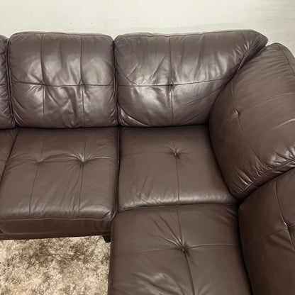 La z boy Brown leather sectional