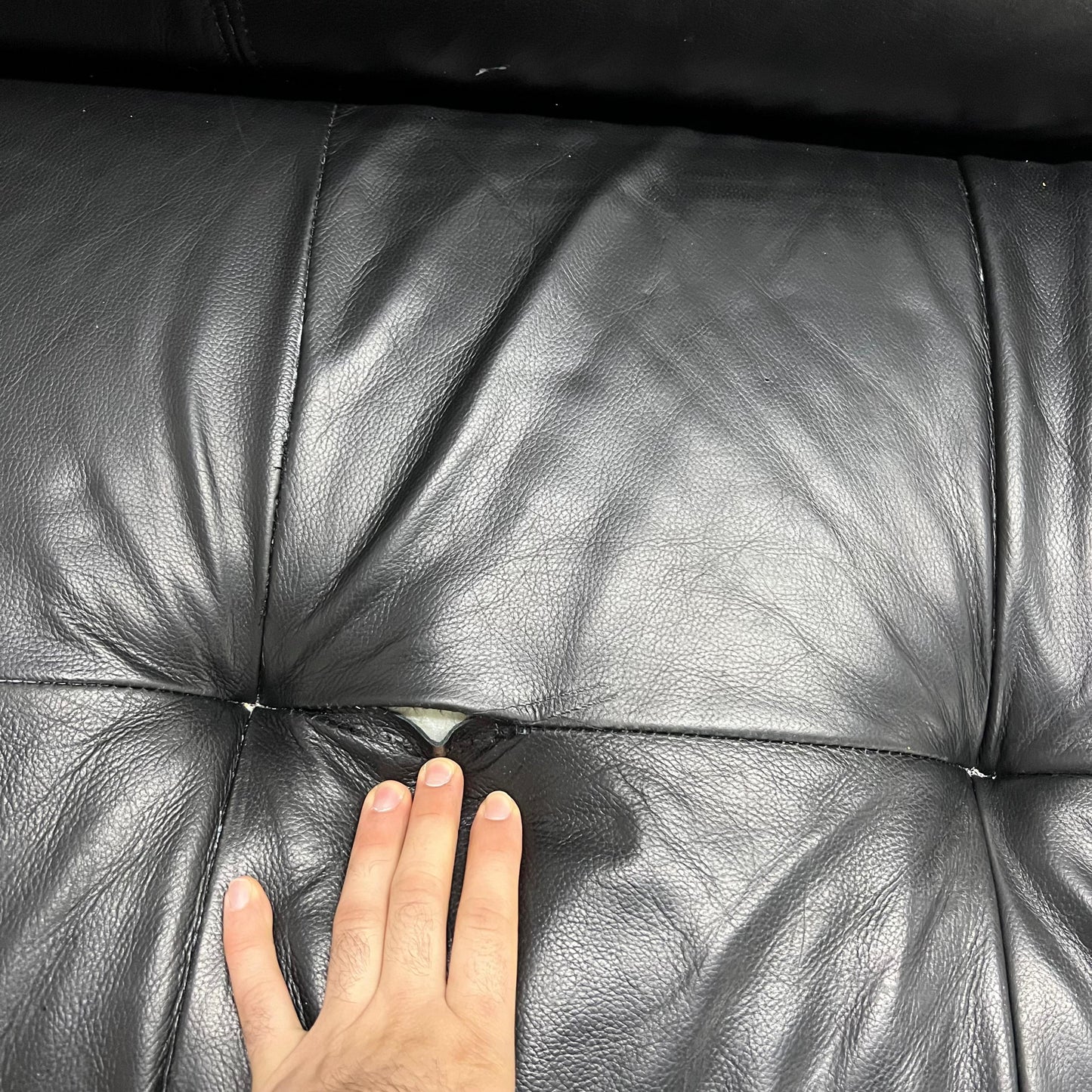 Scan design leather sectional