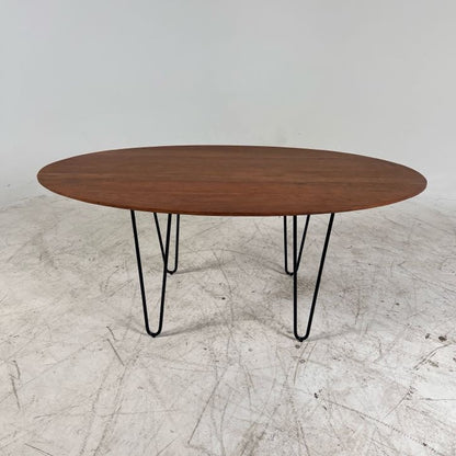 New Lh oval dinning table walnut. Real Wood Table.