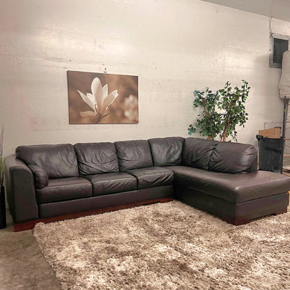 Jag's Furniture genuine leather sectional
