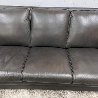 Amax leather sofa and matching ottoman