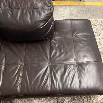 Jag's Furniture Real leather sectional. L shaped sofa couch.